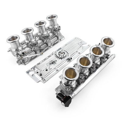 Speedmaster Chevy GM LS3 Downdraft EFI Stack Intake Manifold System Polished 1-148-002