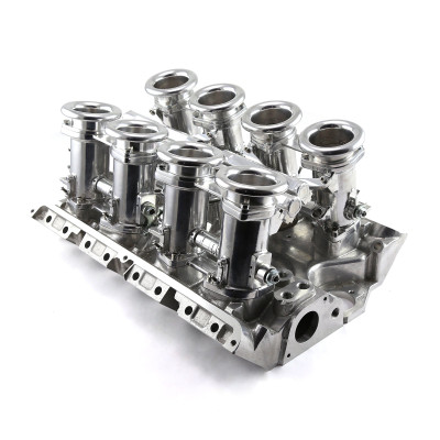 Speedmaster Ford FE 390 427 428 Downdraft EFI Stack Intake Manifold System Polished
