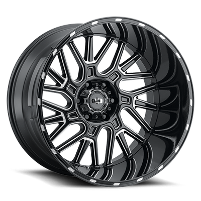 Vision Wheel 6-Lug 5.5-inch Gloss Black Brawl Automotive Wheel