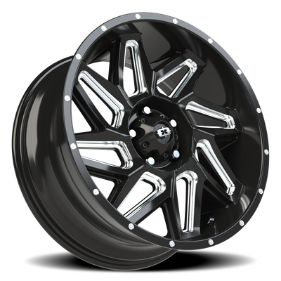 Vision Spyder 5x127mm Gloss Black Machined Wheel