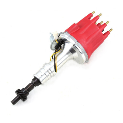 Speedmaster PCE376.1107.02 Ford 351C Cleveland 460 8000 Series Pro Billet Distributor Vacuum Red Screw-on