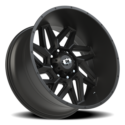 Vision Spyder 8-Lug 165.1mm Bolt Pattern Satin Black Wheel