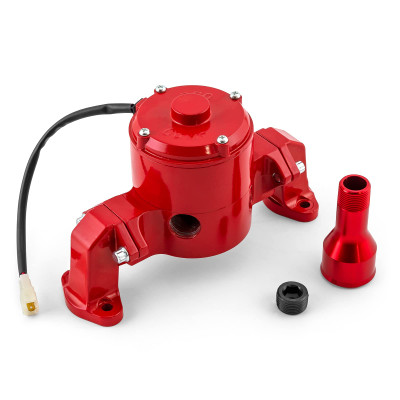 Speedmaster Chevy SBC 350 35+ GPM Electric Water Pump, Powdercoated Red