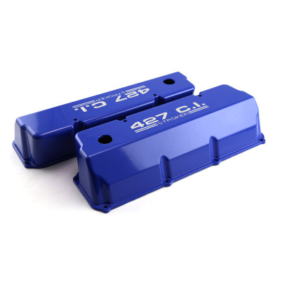 Speedmaster Ford 351C Cleveland Blue Aluminum Valve Covers Tall PCE314.1088.03