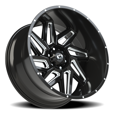 Vision Wheel 6-139.7 GBMS Spyder Gloss Black Machined Automotive Wheel