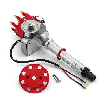 Speedmaster PCE376.1079.01 Chevy SBC 350 BBC 454 7000 Series Ready to Run Distributor Red