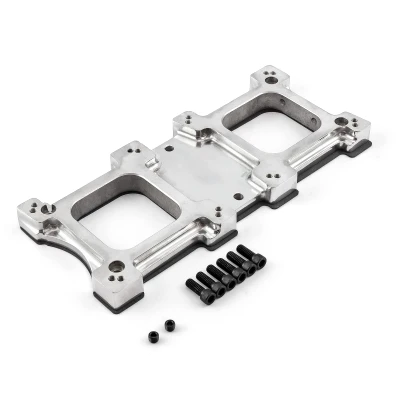 Speedmaster Dual Carb 4150 6-71 8-71 Blower Adapter Plate Polished PCE156.1001.01