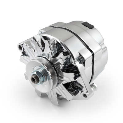 Speedmaster Universal 7127 GM 10SI V-Belt 100 Amp 3-Wire Internal Regulator Alternator Chrome