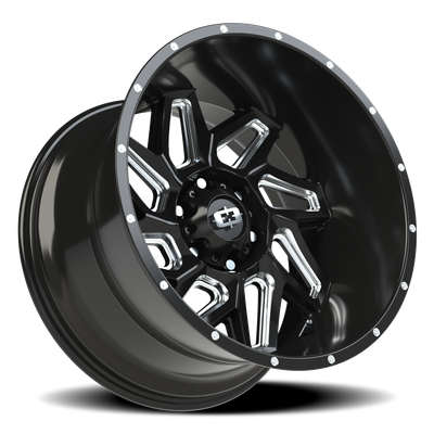 Vision Wheel 6-135 GBMS Spyder Gloss Black Machined 6-Lug Wheel