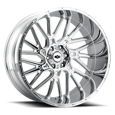 Vision Wheel 6-Lug 5.5-Inch Chrome Brawl Wheel Rim