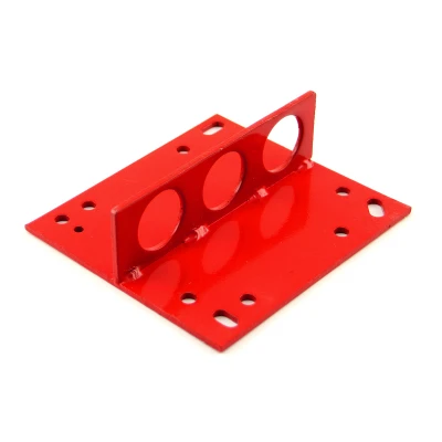 Speedmaster PCE406.1002 Universal 4 Barrel 4150 Intake Manifold Steel Engine Lift Plate Red