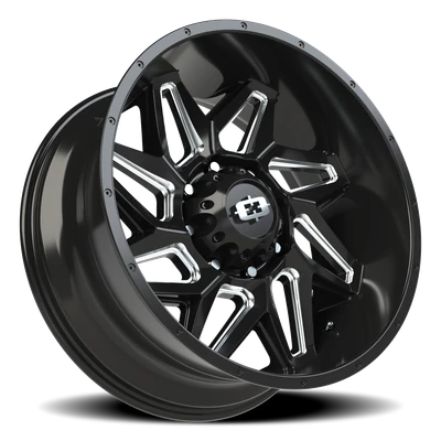 Vision Wheel 8-170 GBMS Spyder Gloss Black Machined 8-Lug Wheel