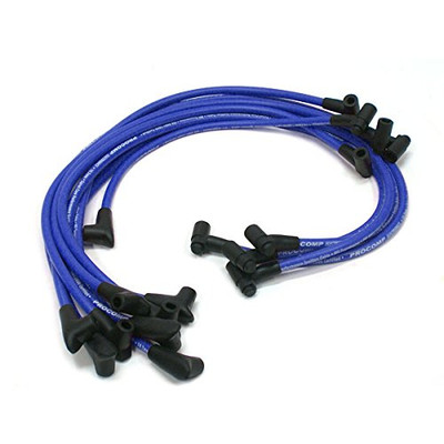 Speedmaster PCE390.1012.02 Universal 90° Blue Spark Plug Wires for Chevy Engines