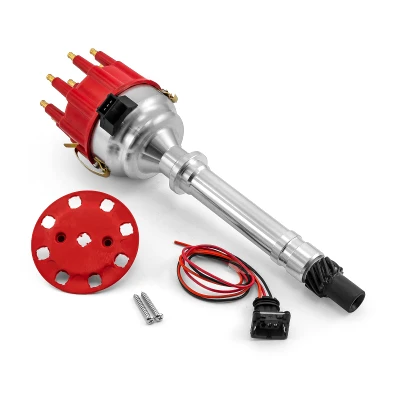 Speedmaster PCE376.1218.01 SBC 350 BBC 454 8020 Series Pro Billet Ready to Run Distributor Red
