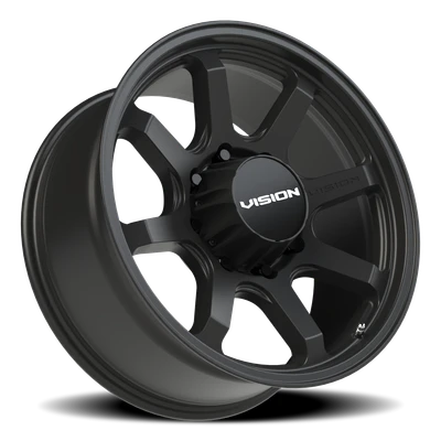 Vision Wheel 8-170 SB Flow – 8-Lug Satin Black Automotive Wheel