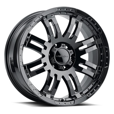 Vision Wheel 6x5.5 Gloss Black VIS FLOW Automotive Wheel Rim