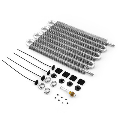 Speedmaster PCE186.1017 Transmission Tube and Fin Oil Cooler 15.5" x 10" with Mounting Hardware