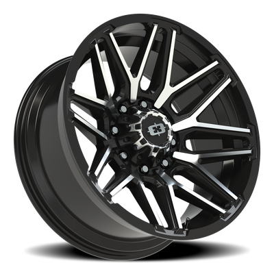 8-180mm 5-Lug Vision Wheel REKLUSE Gloss Black Machined Rim