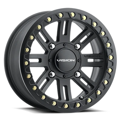 Vision Wheel 4x136mm Satin Black Automotive Rim