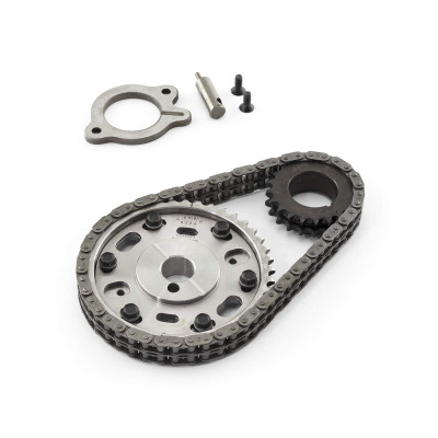 Speedmaster Ford SB 289 302 Double Roller Timing Chain Kit 2pc Adjustable Billet Steel PCE264.1025