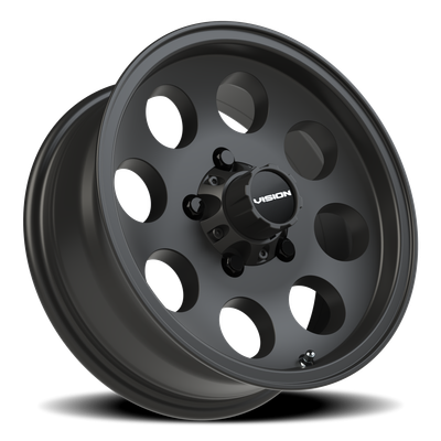 Vision Wheel 5x4.5" Satin Black Midway Automotive Wheel Rim