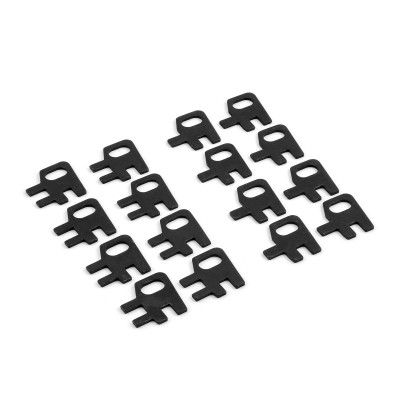 Speedmaster PCE251.1005 Chevy SBC 350 Flat Guide Plates 5/16" Pushrod 7/16" Stud - 2 Piece Adjustable