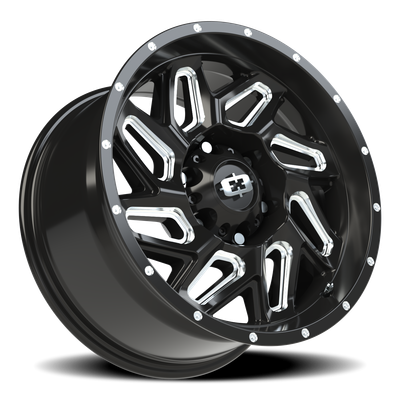 Vision Wheel 6-139.7 GBMS Spyder 6-Lug Gloss Black Machined Wheel