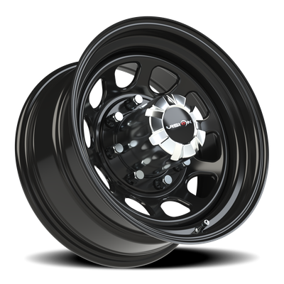Vision Wheel 8x6.5 Black Steel Automotive Wheel