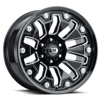 Vision Wheel 6x5.5 Satin Black VIS FLOW Automotive Wheel