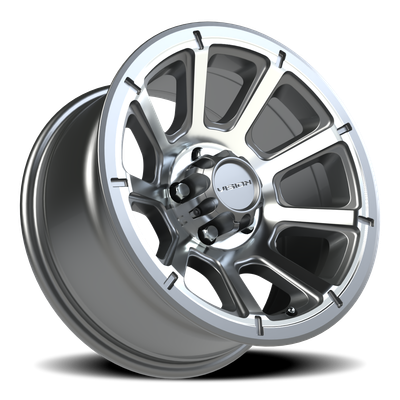 Vision Turbine 5x4.5 Gunmetal Machined Finish Wheel