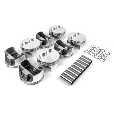 Speedmaster Chevy SBC 383 cu in 6.0" Flat Top Forged Pistons PCE305.1131 2.5mm