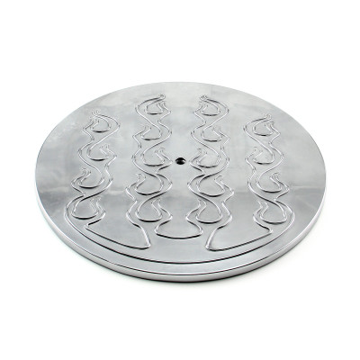 Speedmaster 14" Aluminum Round Flamed Air Cleaner Top - Polished PCE103.1010