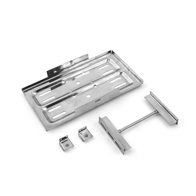 Speedmaster Universal Stainless Steel 7.5" x 13.25" Battery Tray and Hold Down PCE362.1001