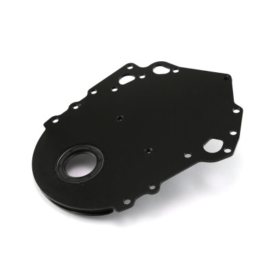 Speedmaster Ford 351C Cleveland Black Aluminum Timing Cover with Seal PCE265.1053