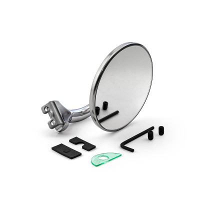 Speedmaster 4" Round Peep Style Polished Stainless Steel Mirror PCE419.1005 - Fits L & R Doors