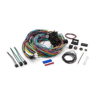 Speedmaster Universal 21 Circuit Wiring Harness Kit for Street Rod Hot Rod Race Car PCE368.1013