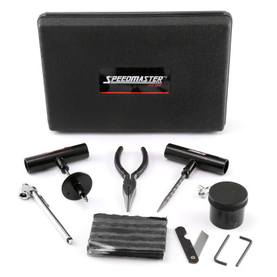 Speedmaster 30pc Tire Puncture Repair Kit with Hard Case – Motorcycle, Car & Truck (PCE558.1004)