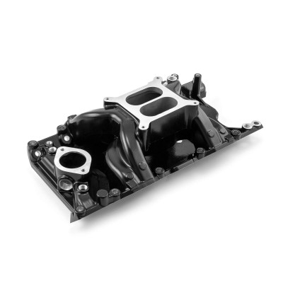 Speedmaster Mopar 318 340 360 Small Block MID-AIR Aluminum Mid-Rise Intake Manifold Black