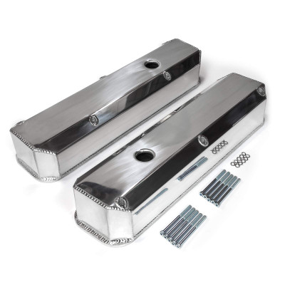 Speedmaster Mopar Chrysler SB 318 340 360 Fabricated Valve Covers Tall Polished