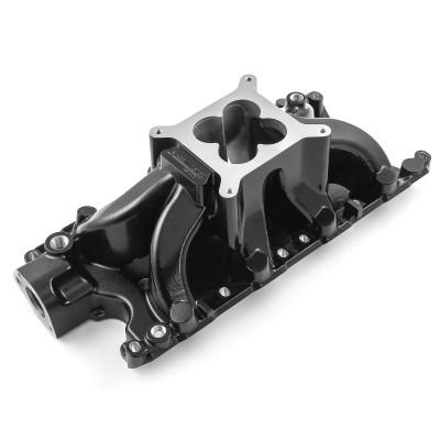Speedmaster Ford SB 260 289 302 Windsor Parker-Style Hi-Rise Aluminum Intake Manifold Black