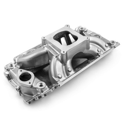 Speedmaster Chevy BBC 454 Rect Port HiRise Aluminum Intake Manifold - Polished 1-147-023