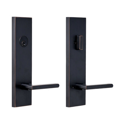 Weslock Front Door Handle Set with Lock – Sleek & Elegant Design, Fits Most Decor Styles