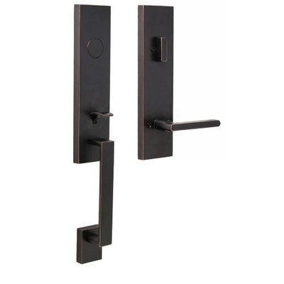 Weslock Dummy Exterior & Interior Handle Set with Non-Active Thumb Press, 5-1/2" CTC, 1-3/8" to 2-1/4" Doors