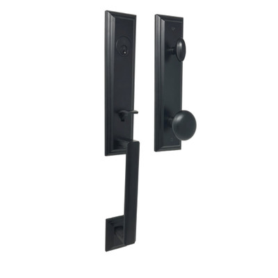 Weslock Front Door Handle Set with Lock, Sleek & Elegant Design – Fits Most Décor Styles | 06681-2I2SL2D