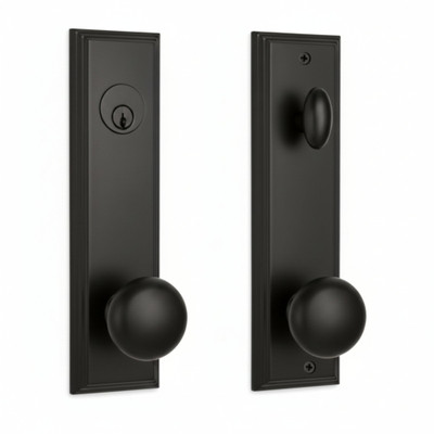 Weslock Front Door Handle Set with Lock – Sleek & Elegant Design, Fits Most Décor Styles