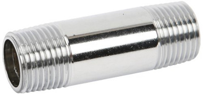T&S Brass T00035740 3/8-Inch Npt X 2-Inch Long Nipple, Polished Chrome