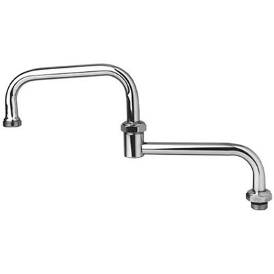 T&S Brass T069X Double Joint Swing Nozzle, 12-Inch Back Section, 12-Inch Front Section, 24-Inch Overall Length