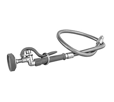 T&S Brass TB0100 Spray Valve (B-0107) With 44 Flexible Stainless Steel Hose (B-0044-H)