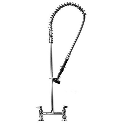 T&S Brass TB0123 TS Brass Pre-Rinse Unit with Spring Action Gooseneck, Chrome