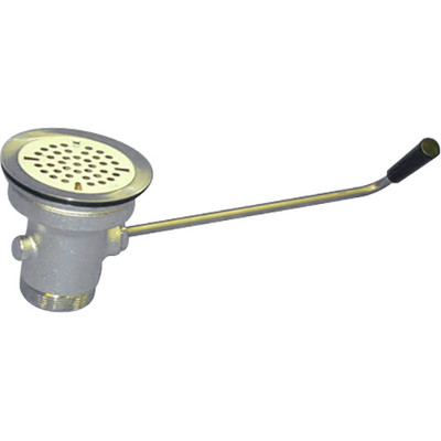 T&S Brass TB3942 WASTE DRAIN VALVE 2 IN. WITH CAPPED OUTLET, TWIST HANDLE, 3 IN. OPENING